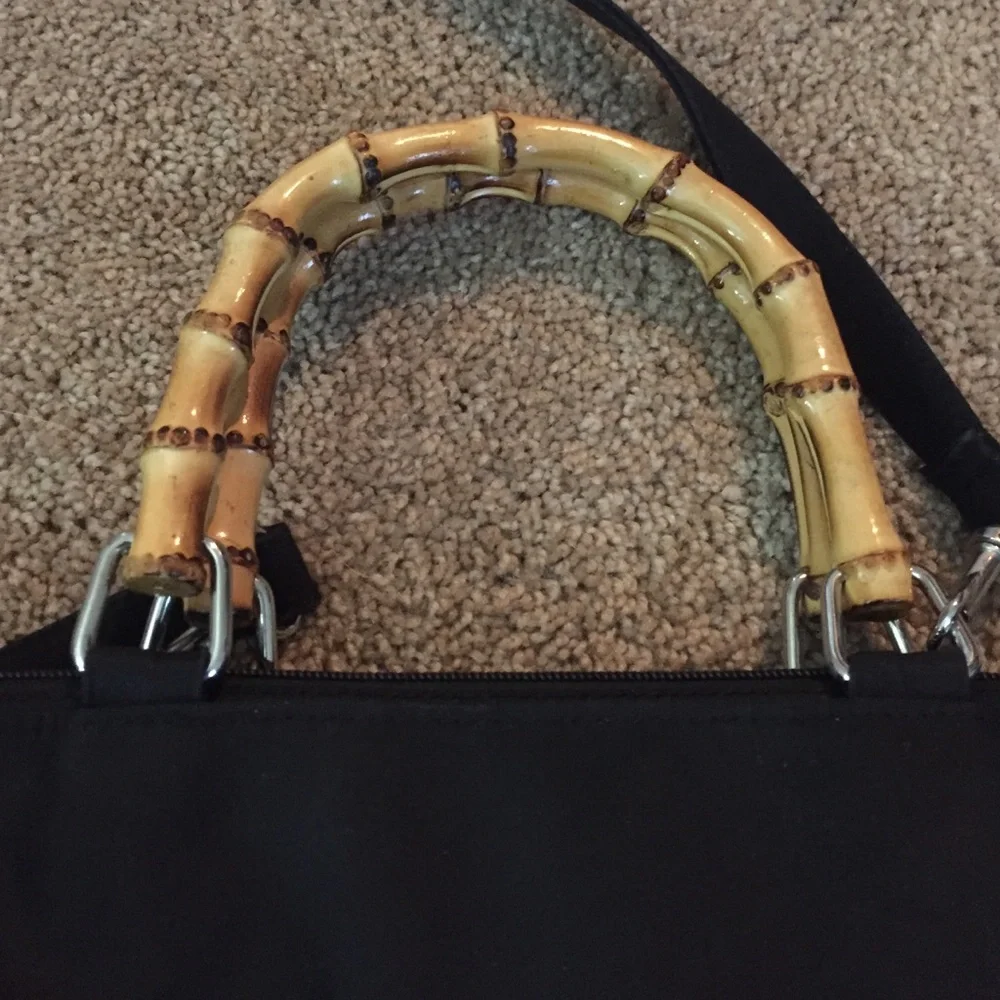 bamboo‎ handled bag